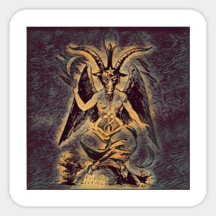 Satan Painting Sticker